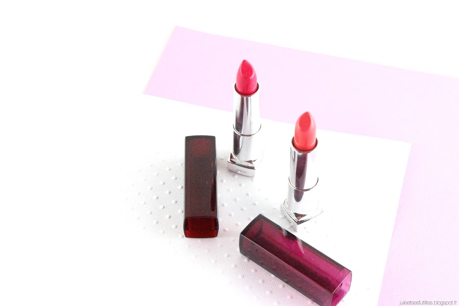 Color Sensational de Gemey Maybelline | Des lèvres hydratées et colorées pour cet été ! julieetsesfutilites.blogspot.fr
