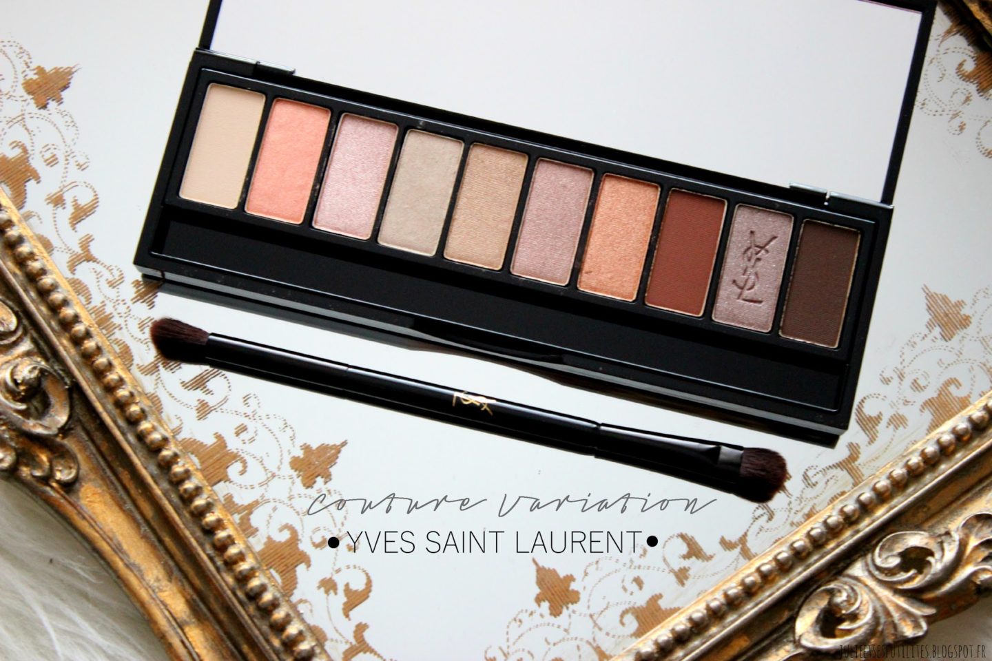 Revue et Makeup: la palette Couture Variation de Yves Saint Laurent julieetsesfutilites.blogspot.fr