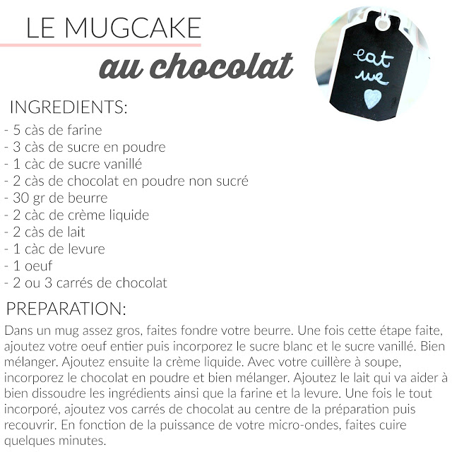 FOOD #12 | Le MugCake au chocolat intense ! julieetsesfutilites.com